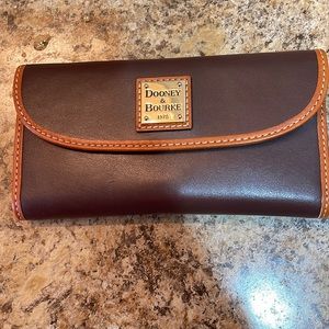Dooney & Bourke Continental Clutch Wallet Brown